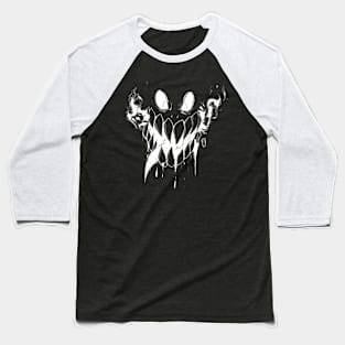 Negative Monster ( White ) Baseball T-Shirt